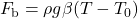  F_{\mathrm{b}} = \rho g\beta(T-T_{0}) 