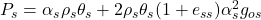  P_s = \alpha_s \rho_s \theta_s + 2\rho_s \theta_s (1+e_{ss}) \alpha_s^2 g_{os} 