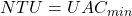  NTU = U A C_{min} 