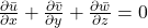  \frac{\partial \bar{u}}{\partial x} + \frac{\partial \bar{v}}{\partial y} + \frac{\partial \bar{w}}{\partial z} = 0 