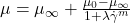 \mu = \mu_{\infty} + \frac{\mu_0 - \mu_{\infty}}{1 + \lambda\dot{\gamma}^m}