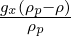  \frac{g_x(\rho_p - \rho)}{\rho_p} 