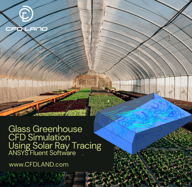 Glass Greenhouse CFD Simulation Using Solar Ray Tracing, ANSYS Fluent Software