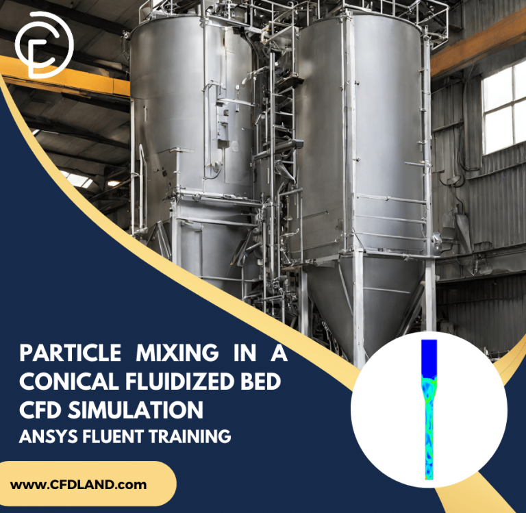 Particle Mixing in a Conical Fluidized Bed CFD Simulation, ANSYS Fluent Training