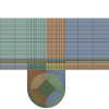 Structured Mesh grid over the computational domain