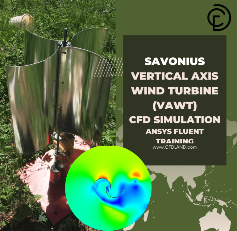 Savonius Vertical Axis Wind Turbine (VAWT) CFD Simulation, ANSYS Fluent Training