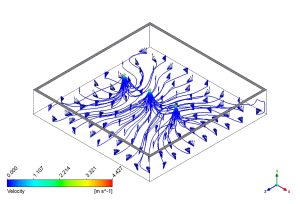 Ammonia Removal By Air Curtain Ventilation CFD Simulation, ANSYS Fluent Training
