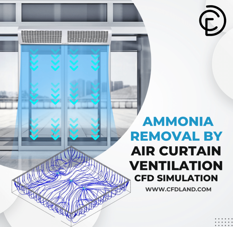 Ammonia Removal By Air Curtain Ventilation CFD Simulation, ANSYS Fluent Training