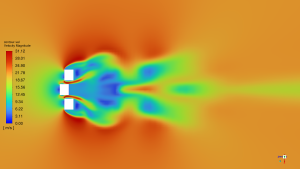 Aeroacoustics Analysis On Building Using FW-H Model CFD Simulationو Velocity on 2D plane around the high-rise buildings for aeroacoustics analysis