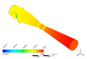 Compressible Flow In Ejector-Diffuser System CFD Simulation, ANSYS Fluent Training