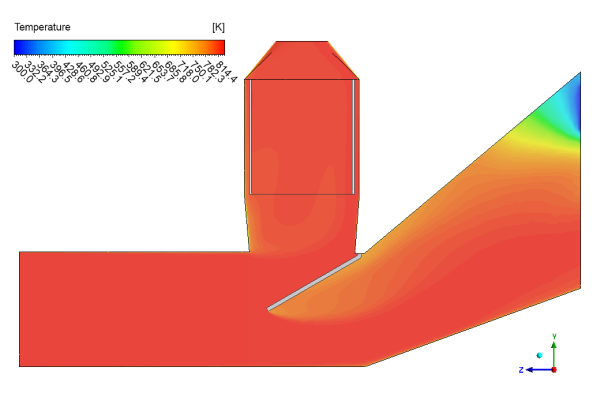 Flat Diverter Damper CFD Simulation, ANSYS Fluent Training