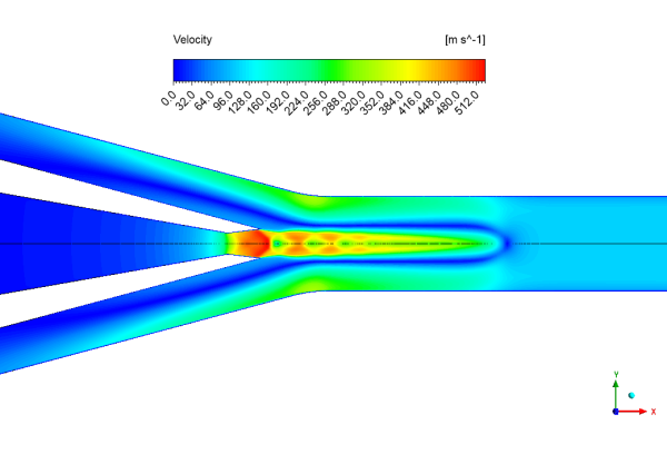 Mixing In Ejector Flow Field CFD Simulation, ANSYS Fluent Training - Image 2