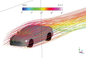 Flow Around a Vehicle Aerodynamics CFD Simulation, ANSYS Fluent Training