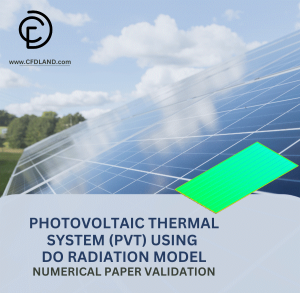 Conjugate heat transfer in Photovoltaic Thermal System (PVT) CFD Simulation