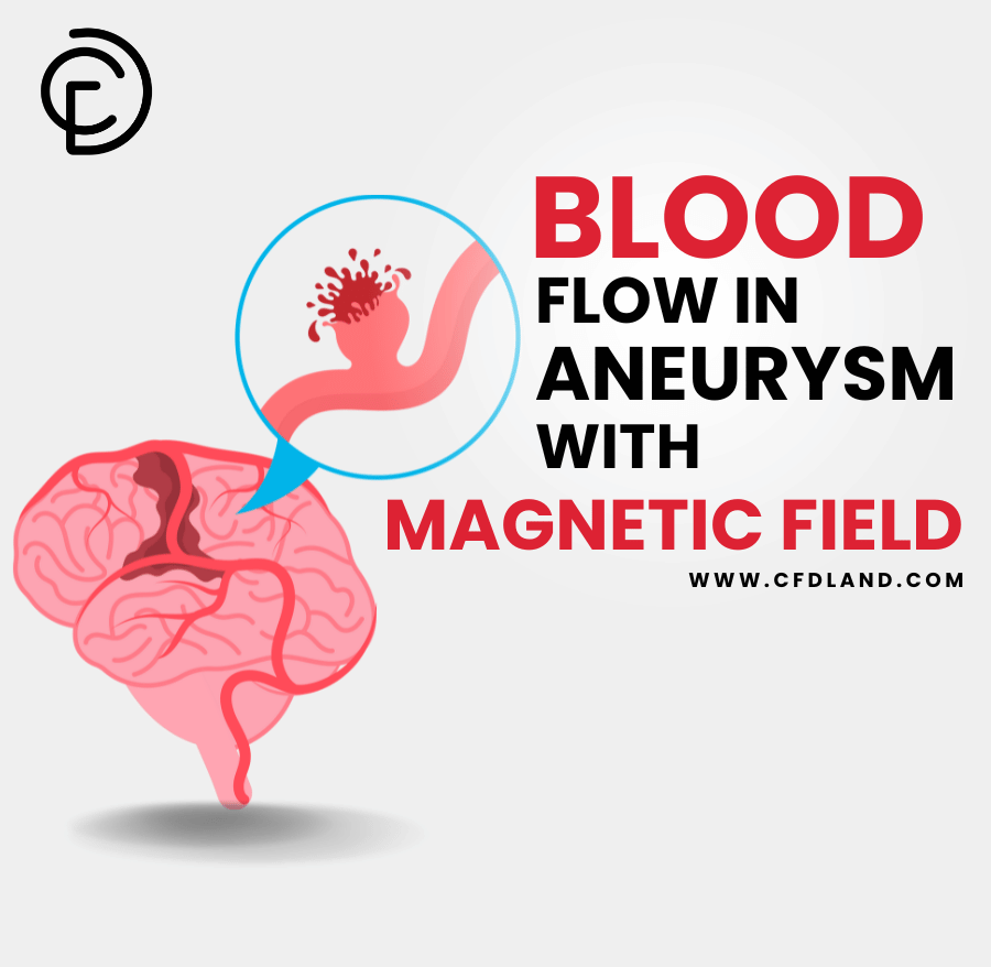 Blood Flow In Aneurysm With Magnetic Field CFD Simulation, ANSYS Fluent Tutorial