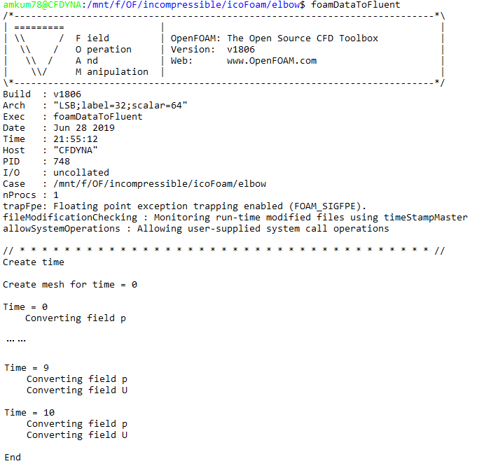 Comparison between the interfaces of OpenFOAM and ANSYS Fluent