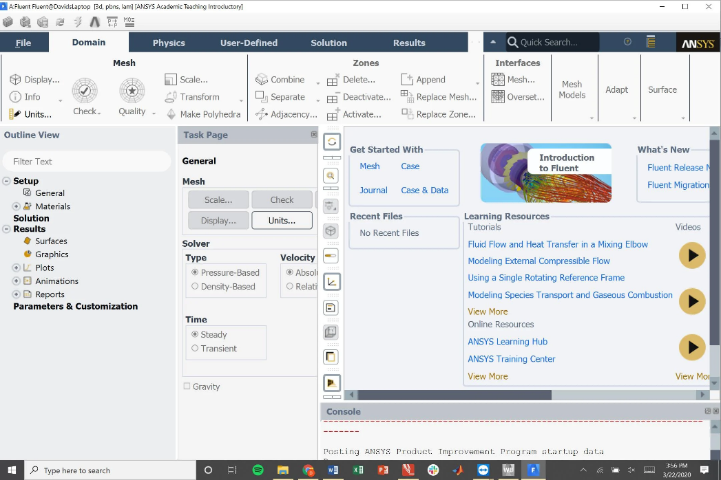 Comparison between the interfaces of OpenFOAM and ANSYS Fluent