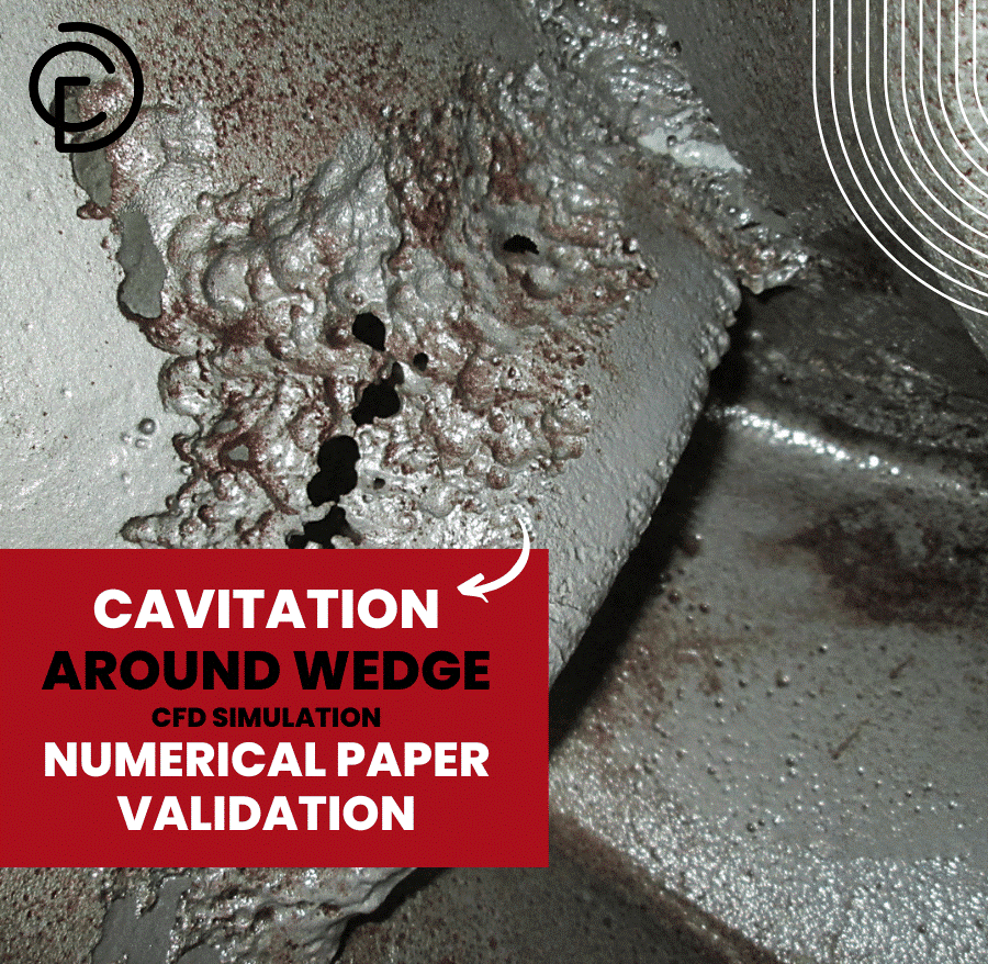 Figure 5- Cavitation around Wedge CFD Simulation