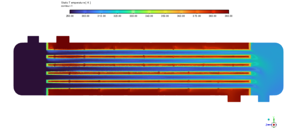 Parallel Flow In Shell & Tube Heat Exchanger CFD Simulation - ANSYS Fluent Tutorial