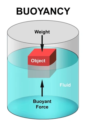 Figure 1- Buoyancy: The Upward Force in Fluids[1]