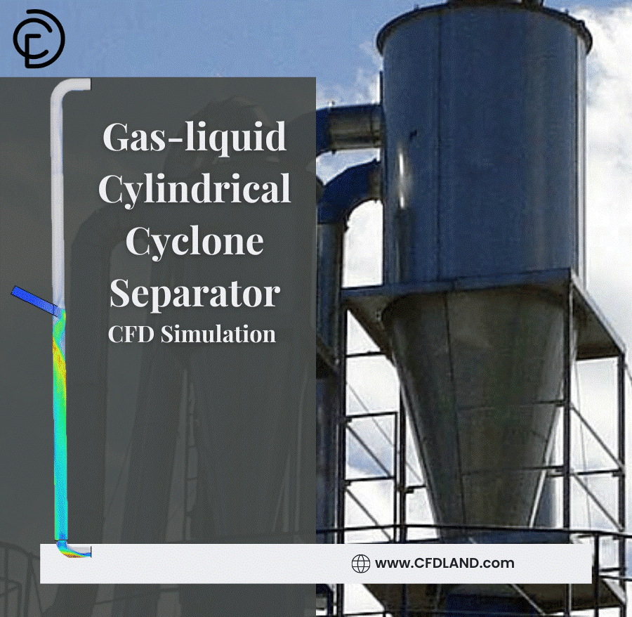 Figure 13- Gas-liquid Cylindrical Cyclone Separator CFD Simulation, ANSYS Fluent Training