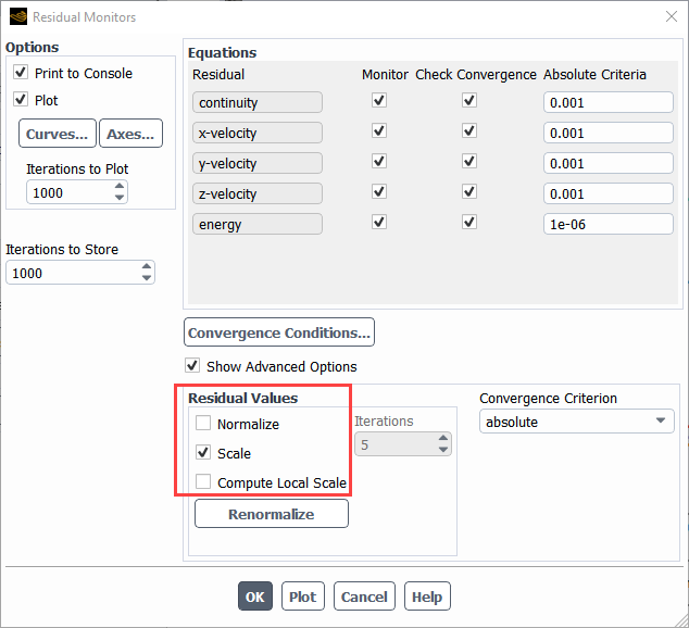 ANSYS Fluent Convergence