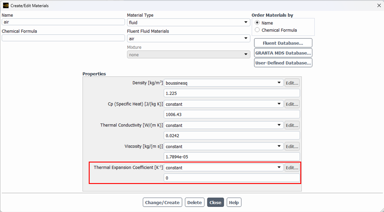 Figure 4- The Create/Edit Material Dialog Box