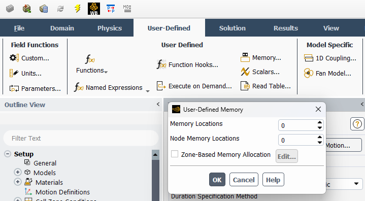 User-Defined Memory (UDM) and User-Defined Scalars (UDS) in ANSYS Fluent

