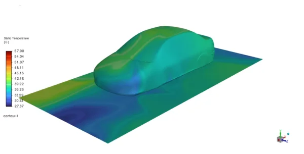 Automotive Paint Curing CFD Simulation Using S2S Radiation - ANSYS Fluent Tutorial