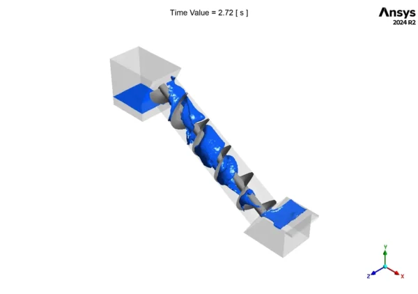 Archimedes Screw CFD Simulation Using Sliding Mesh - ANSYS Fluent Training