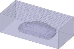Geometry model of curing oven