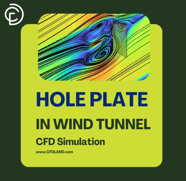 Hole Plate in Wind Tunnel CFD Simulation - ANSYS Fluent Tutorial