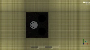 Hybrid grid over the domain