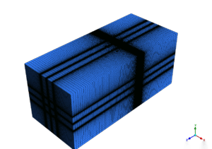 Structured grid performed by ICEM