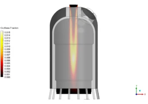 Combustion with Water Cooling CFD Simulation - ANSYS Fluent Tutorial