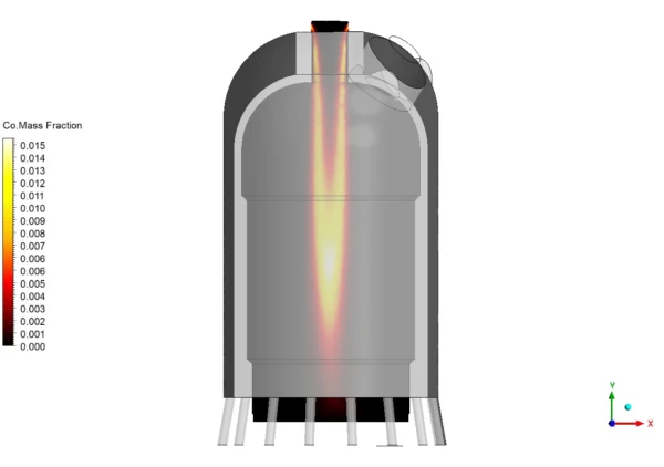 Combustion with Water Cooling CFD Simulation - ANSYS Fluent Tutorial