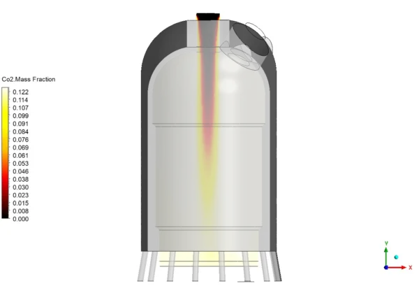 Combustion with Water Cooling CFD Simulation - ANSYS Fluent Tutorial