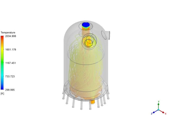 Combustion with Water Cooling CFD Simulation - ANSYS Fluent Tutorial