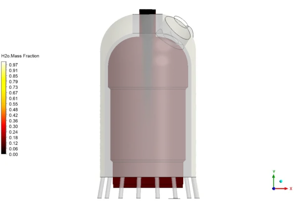 Combustion with Water Cooling CFD Simulation - ANSYS Fluent Tutorial