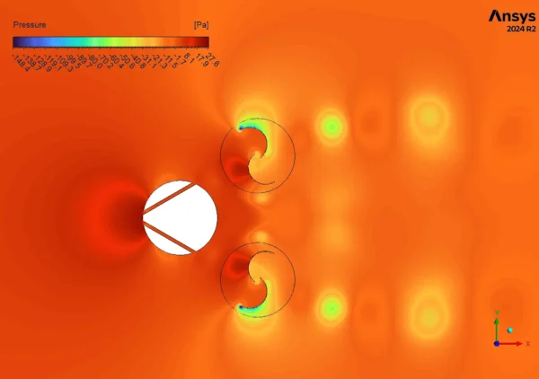 Dual Savonius Turbines with Deflector CFD Simulation - ANSYS Fluent Tutorial