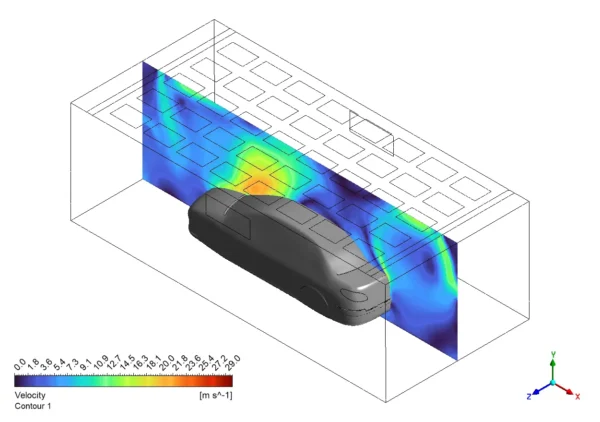 Automotive Paint Curing CFD Simulation Using S2S Radiation - ANSYS Fluent Tutorial
