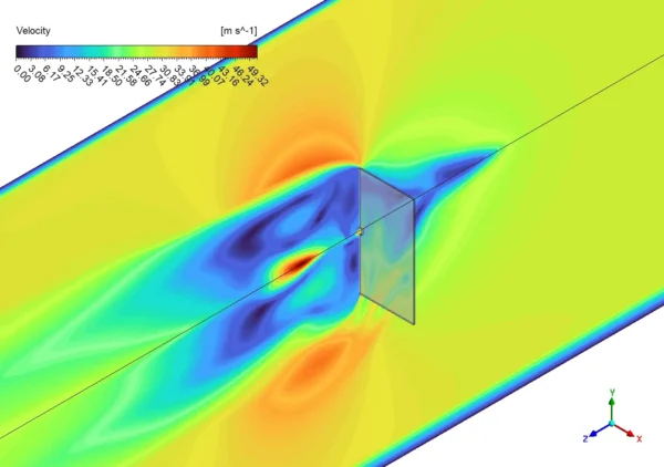 Hole Plate in Wind Tunnel CFD Simulation - ANSYS Fluent Tutorial