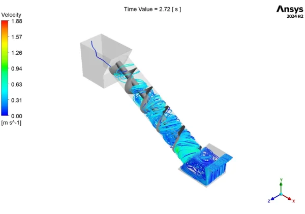 Archimedes Screw CFD Simulation Using Sliding Mesh - ANSYS Fluent Training