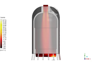Combustion with Water Cooling CFD Simulation - ANSYS Fluent Tutorial