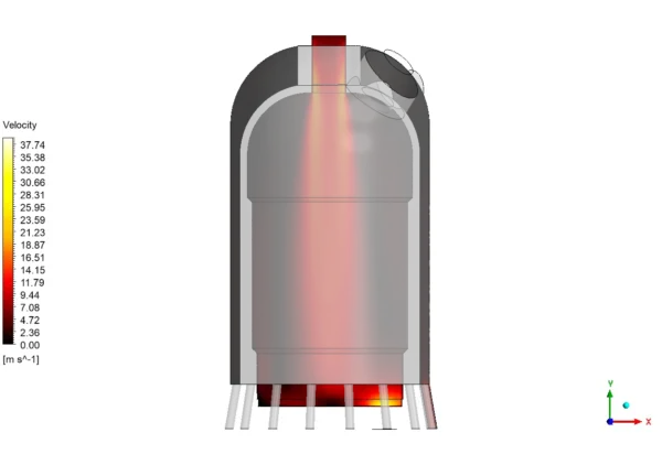 Combustion with Water Cooling CFD Simulation - ANSYS Fluent Tutorial