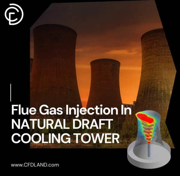 Flue Gas Injection In Natural Draft Cooling Tower CFD Simulation - ANSYS Fluent Tutorial