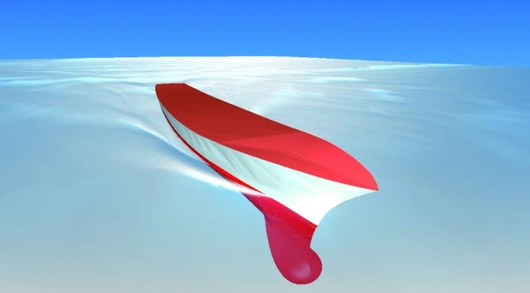 Floating Boat on Water CFD Simulation Using Dynamic Mesh 