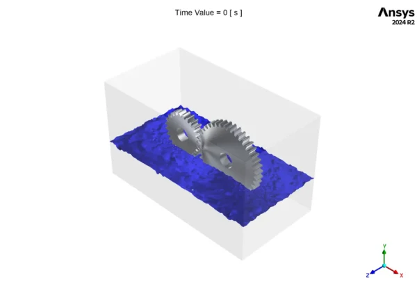 Gear Box Lubrication CFD Simulation Using Dynamic Mesh - ANSYS Fluent Tutorial