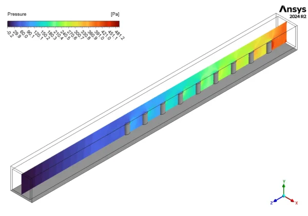 Pin Fin In Microchannel CFD Simulation - Numerical Paper Validation