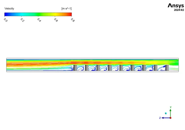 Pin Fin In Microchannel CFD Simulation - Numerical Paper Validation